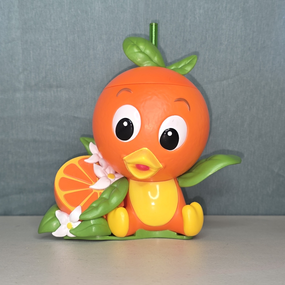 Disney Orange Bird Sipper Cup Drinkware Epcot Flower & Garden Exclusive 2021 EUC